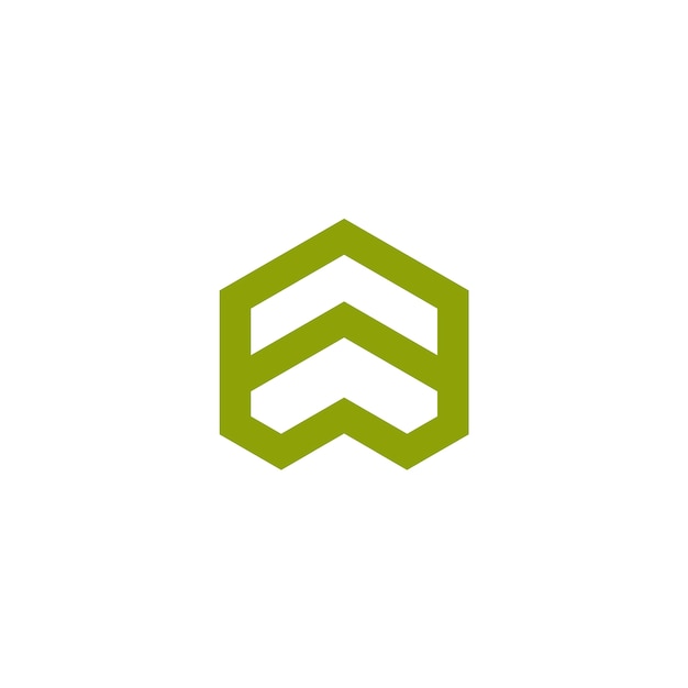 Vector lime arrow roof house logotipo