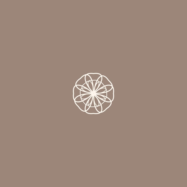un limón en un fondo marrón con un diseño en el medio