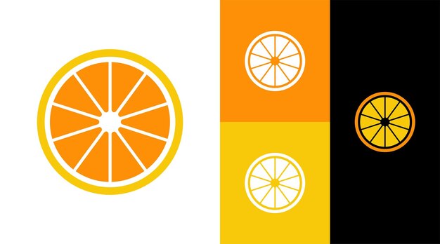 Limón Naranja Fruta Naturaleza Alimentos Marca Logo Diseño