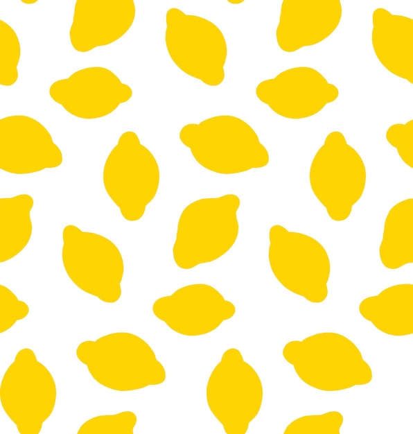 limones amarillos un conjunto de limones ilustración fondo blanco diseño plano patrón sin costuras vector