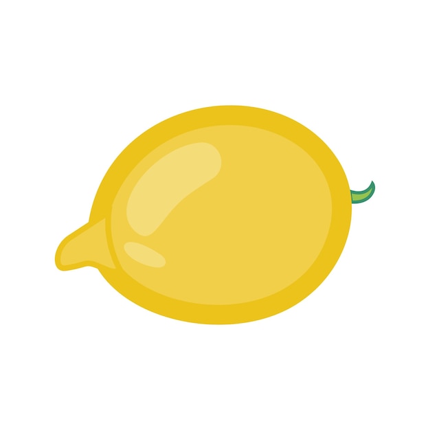 Limones una ilustración de fruta fresca amarilla en diseño plano