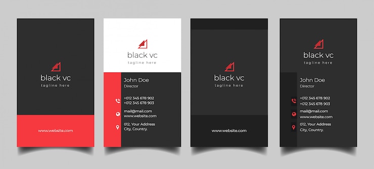 Vector limpiar tarjeta de visita vertical