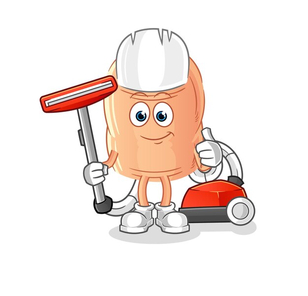 Limpieza de dedos con un vector de caracteres de vacío