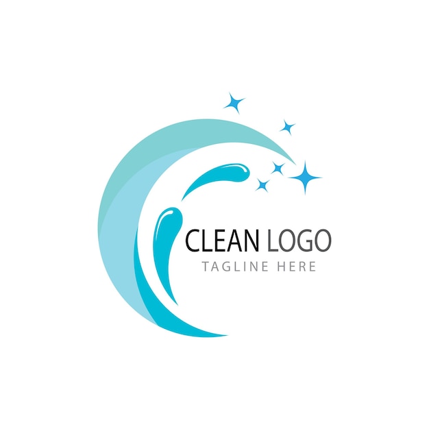 Limpieza del diseño del símbolo de la plantilla vectorial del logotipo