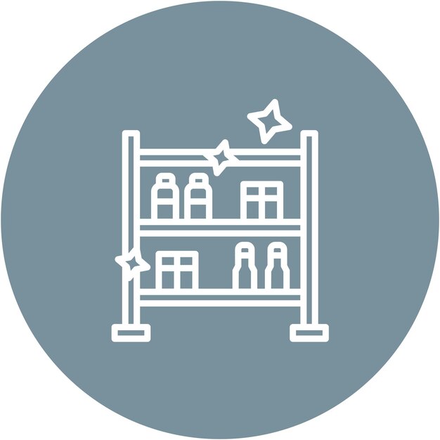 Limpieza de estanterías Estilo de ilustración vectorial