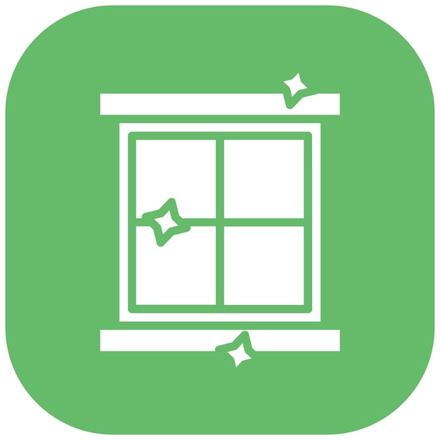 Limpieza del icono vectorial de Windows Se puede utilizar para la limpieza y limpieza de polvo