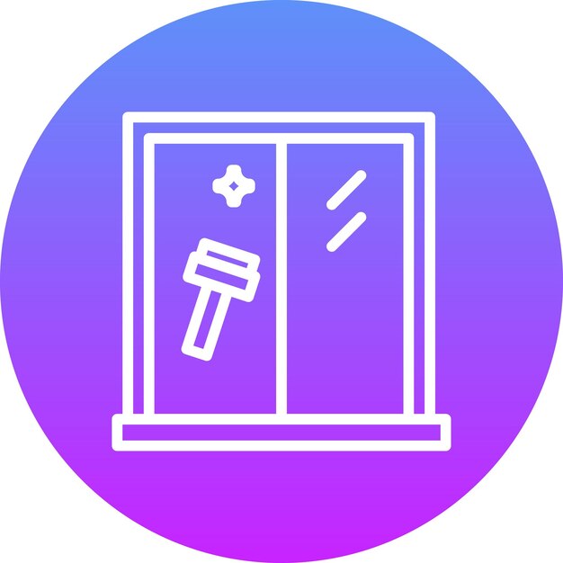 Limpieza Ilustración del icono vectorial de la ventana del conjunto de iconos de la rutina de higiene