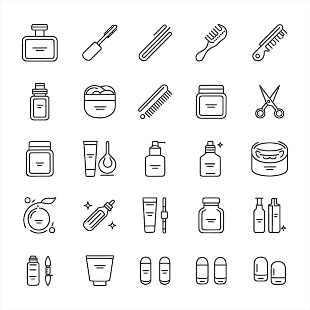 Limpieza Línea de iconos cosméticos Purificación limpieza limpieza suave limpieza claro complexión limpieza espuma R