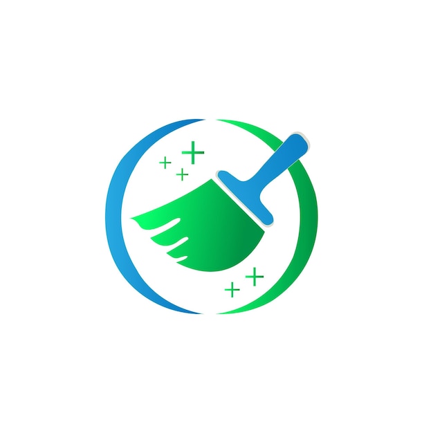 Limpieza del logotipo de la empresa Iconos y gráficos de arte vectorial para