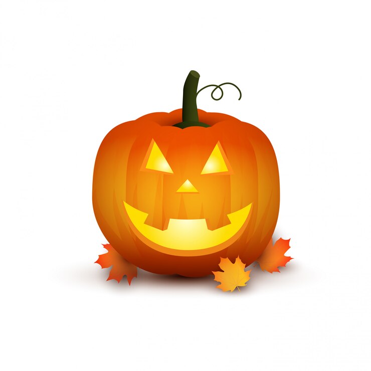 Linda calabaza Ilustración de dibujos animados para halloween