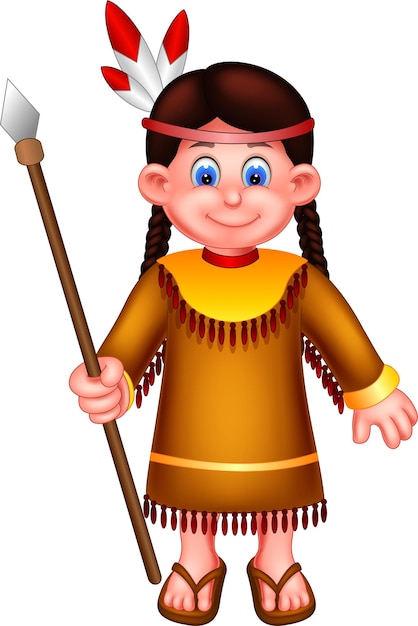 linda chica con tela tradicional
