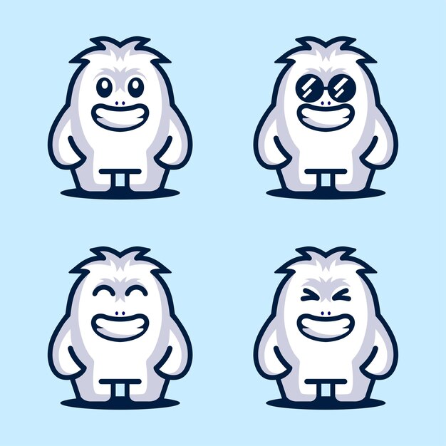 linda colección de logotipos de yeti