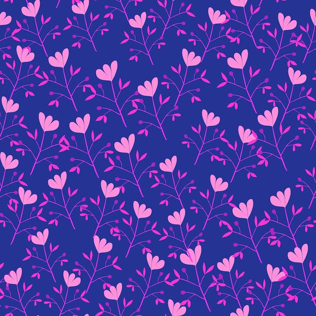 Linda flor de patrones sin fisuras Papel tapiz floral abstracto sin fin Fondo botánico creativo
