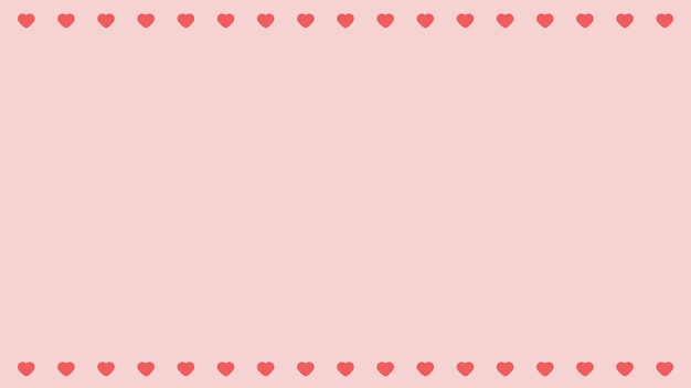 Linda forma de corazón rosa sobre fondo rosa perfecta para fondo de papel tapiz, postal y fondo