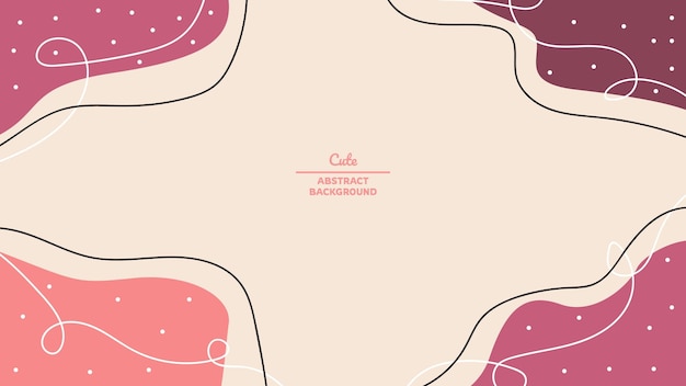 Linda forma y fondo abstracto de arte lineal en el centro en diseño plano para papel tapiz o presentación