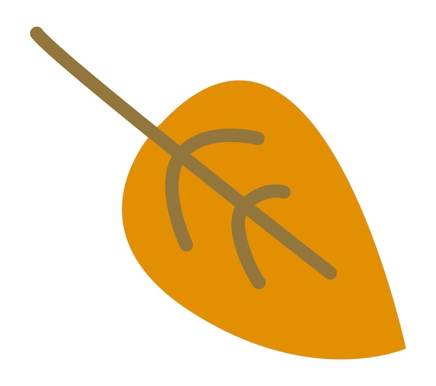 Linda hoja de otoño cayendo. Símbolo de otoño