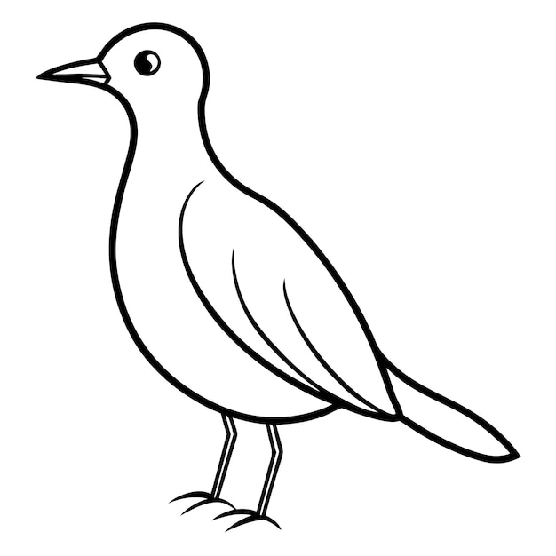 Una linda ilustración de arte vectorial de pájaros