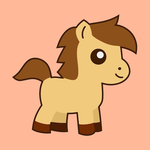 una linda ilustración de caballo