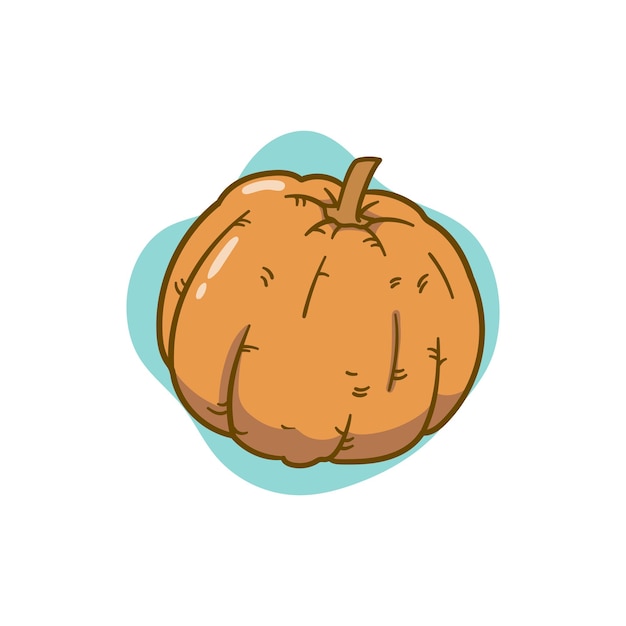 linda ilustración de calabaza