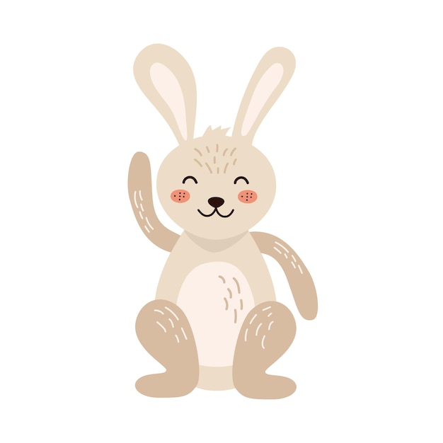 linda ilustración de conejo