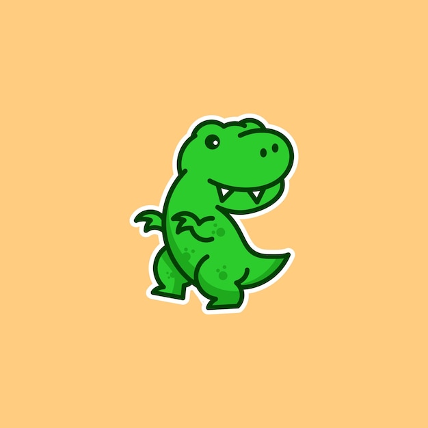 Linda ilustración de Dino
