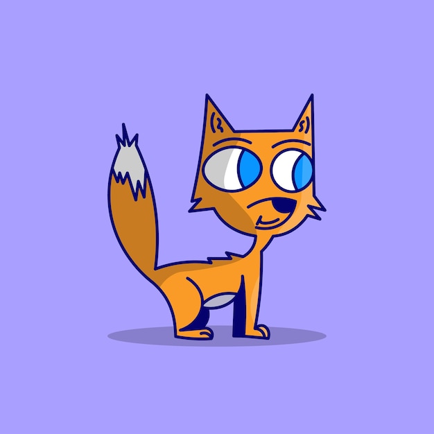 Vector linda ilustración de gatito para varios tipos de uso