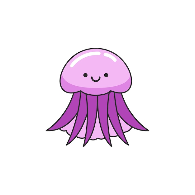 Una linda ilustración de medusas