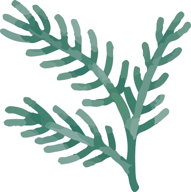 linda ilustración vectorial de un activo de decoración navideña con nieve