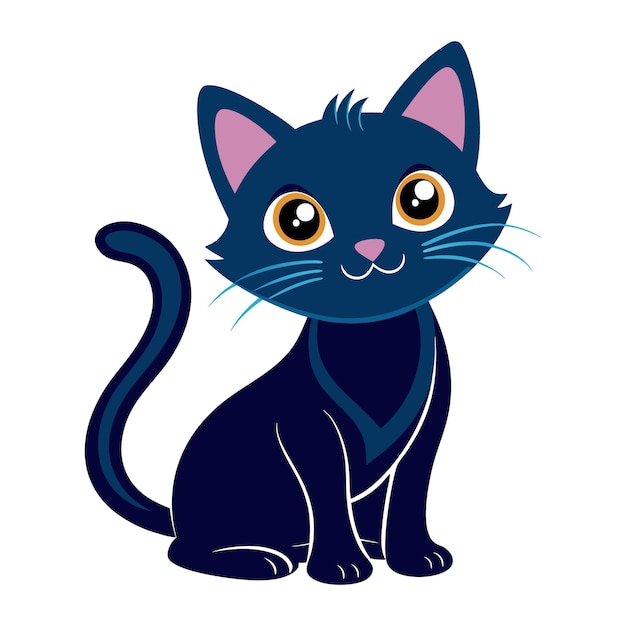 Una linda ilustración vectorial de gatos