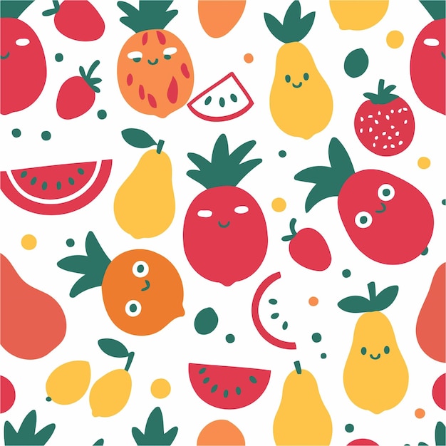 Una linda ilustración vectorial de un libro de cuentos de Frutas para niños