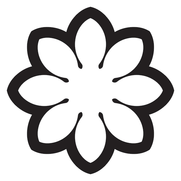 Linda mandala. Flor de garabato redonda ornamental aislada sobre fondo blanco. decorativo geométrico