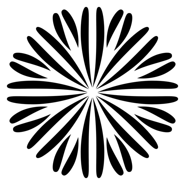 Linda mandala. Flor de garabato redonda ornamental aislada sobre fondo blanco. decorativo geométrico