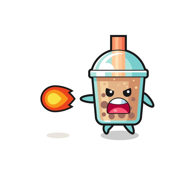 Linda mascota de té de burbujas está disparando poder de fuego