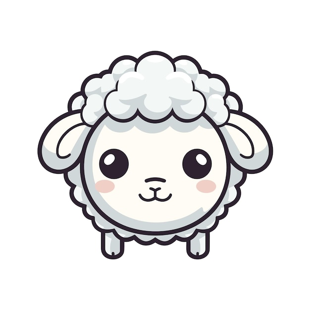 linda ovejita Ilustración de una ovejita