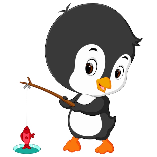linda pesca de pingüinos