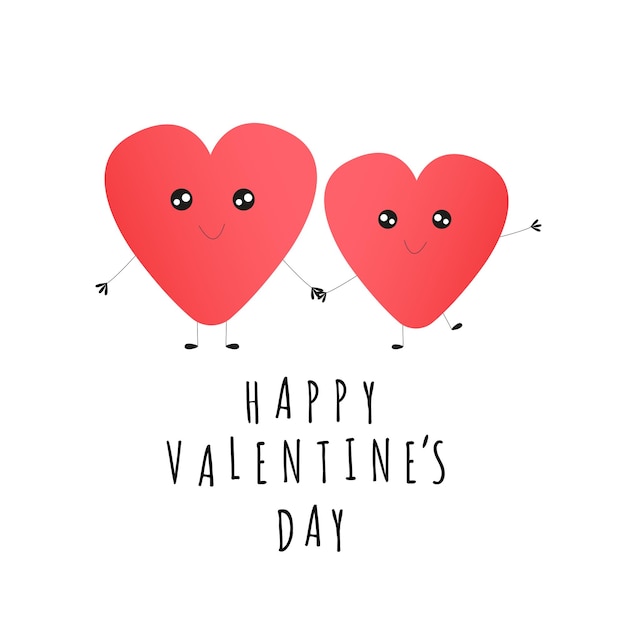 linda tarjeta con corazones