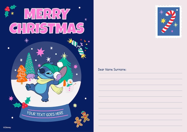 Una linda tarjeta de Navidad