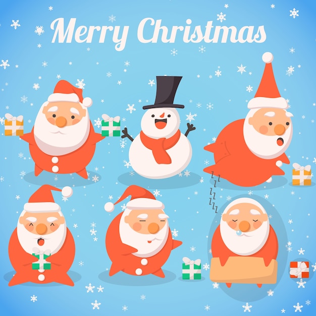 Lindas colecciones de mascota de Santa Claus