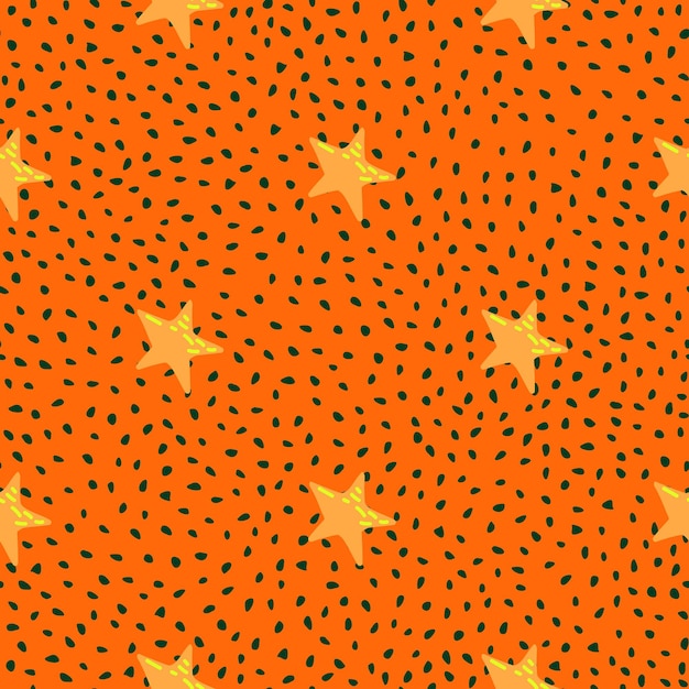 Lindas estrellas de patrones sin fisuras en estilo doodle Fondo de pantalla de constelación