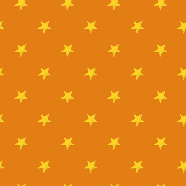 Lindas estrellas de patrones sin fisuras en estilo doodle Fondo de pantalla de constelación