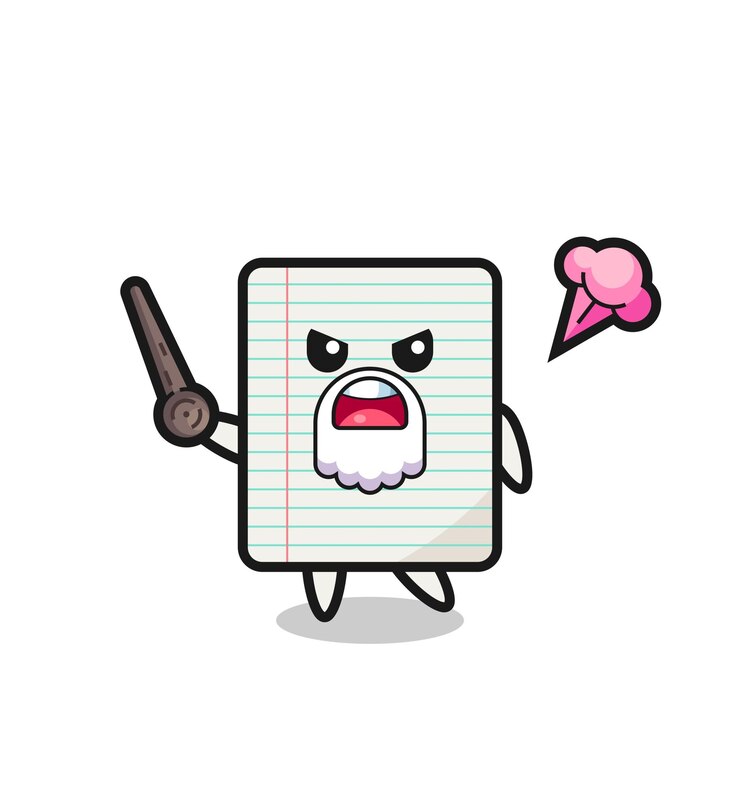 Vector el lindo abuelo de papel se está enojando