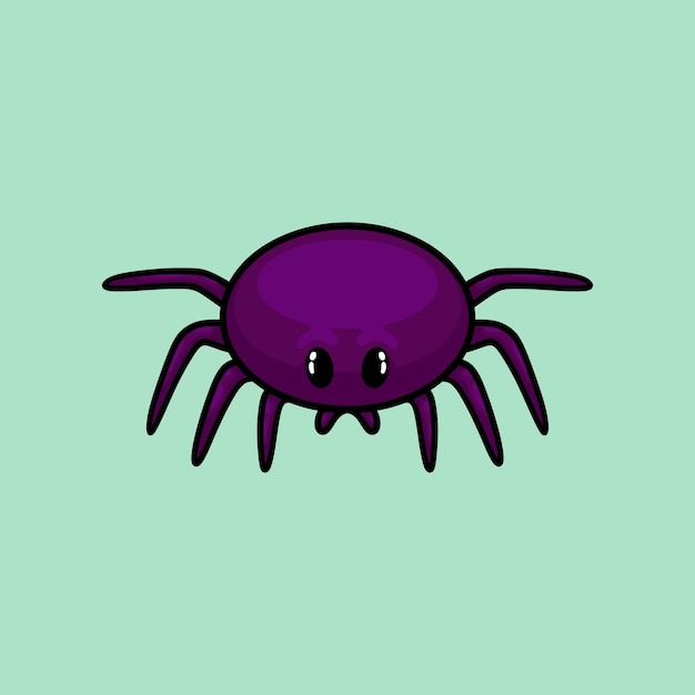 lindo, araña, halloween, mano, dibujo, ilustración, patrón