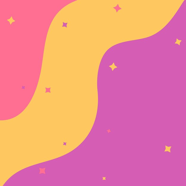 Lindo arco iris de fondo con estrellas Vector