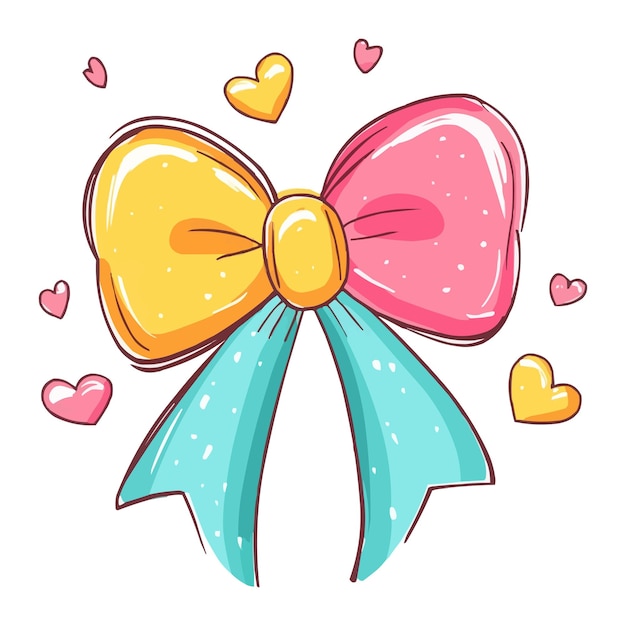 Un lindo arco pastel con corazones