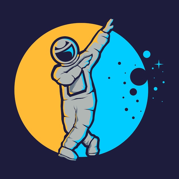 Lindo astronauta estilo hip hop