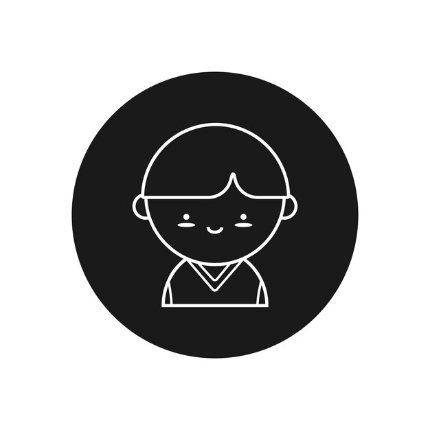 lindo, avatar, icono