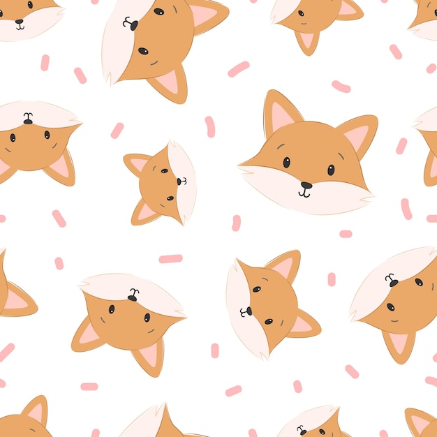 Lindo bebé animales de patrones sin fisuras