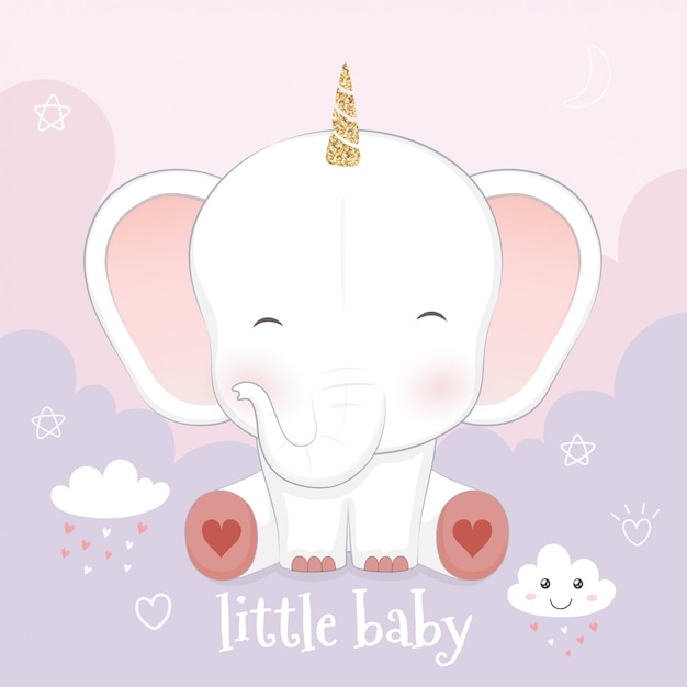 Lindo bebe elefante