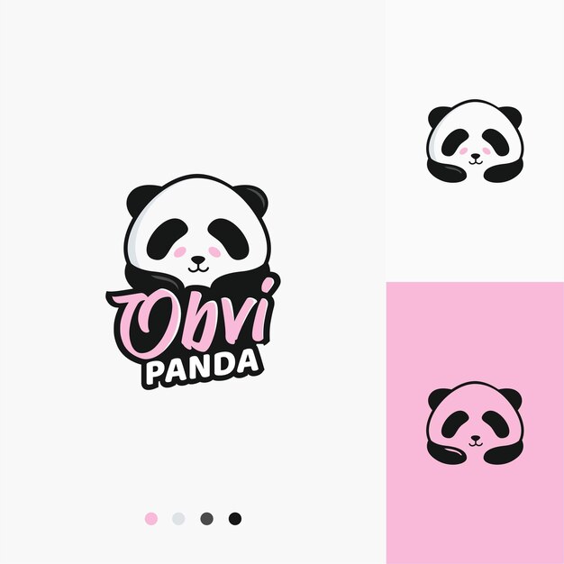 Vector lindo bebé panda