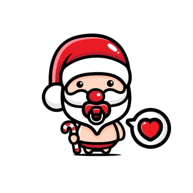 lindo bebé santa claus